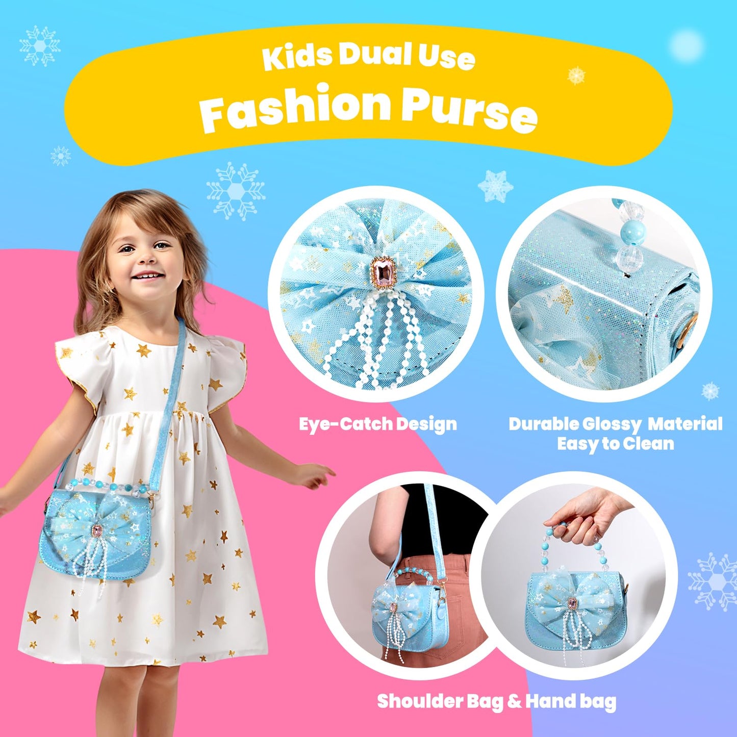 ULOVEME Kids Real Makeup Kit for Little Girls - Real, Non Toxic, Washable Make Up Toy - Toys Gift for 3 4 5 6 7 8 9 10 12 Years