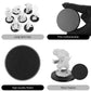 Titawu 30Pcs Miniature Bases+60Pcs Adhesive, 60Mm/2.36Inch Textured Plastic Black Round Model Base For Gaming Miniatures Or Warg