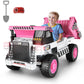Hikole Ride on Truck for Kids, 12V 4WD Electric Dump Truck with Electric Dump Bed and Extra Shovel, Ride On Toys Power Car Wheel