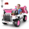 Hikole Ride on Truck for Kids, 12V 4WD Electric Dump Truck with Electric Dump Bed and Extra Shovel, Ride On Toys Power Car Wheel