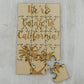 We'Re Going To California! - 15 Piece Wood Jigsaw Puzzle 6' X 3.5', Surprise Trip Gift Vacation Announcement Reveal