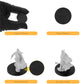 100Pcs Miniature Bases With 120Pcs Adhesive, 25Mm/0.98Inch Black Round Plastic Model Bases For Gaming Miniatures Or Wargames Boa
