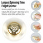 Freelove Metal Fidget Spinner, Stainless Steel Heavy, Long Spinning Toys, Cool Silent, Small Mini Fox Figette Spiner For Adults Men Anxiety, Quiet Bearing, Gold