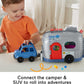 Fisher-Price Little People Toddler Toy Light-Up Learning Camper Playset With Smart Stages, Figures & Accessories For Pretend Pla