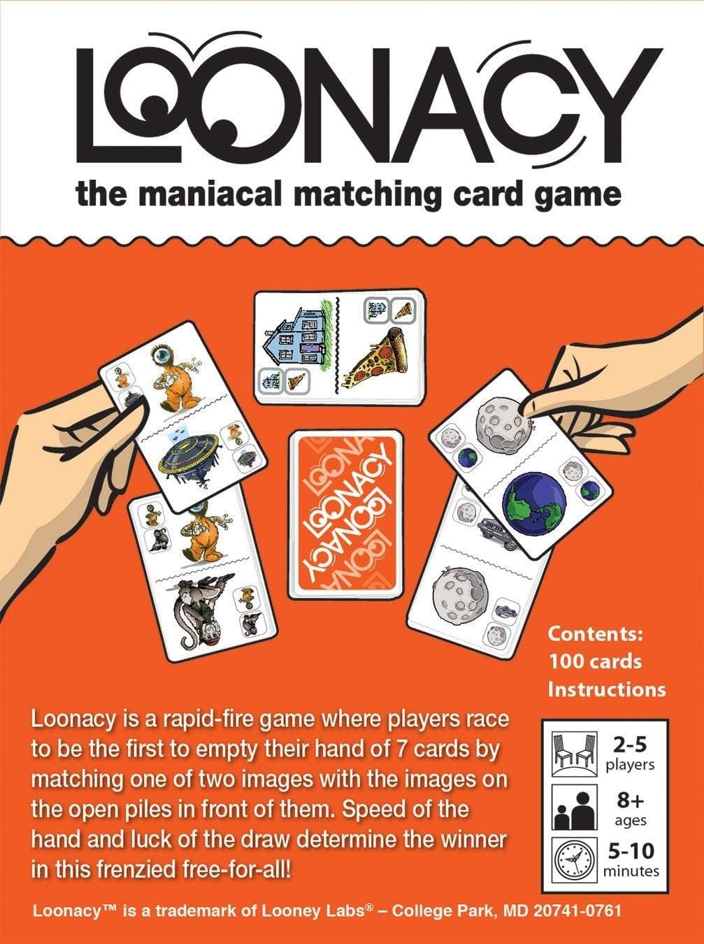 Loonacy Card Game - Maniacal Matching For 2-5 Players