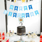 Waenerec Blue Happy Birthday Banner Sign Happy Birthday Bunting Banner Garland For Kids Boys Baby 1St Birthday Tea Party Decorations Bunting Flag Birthday Party Supplies