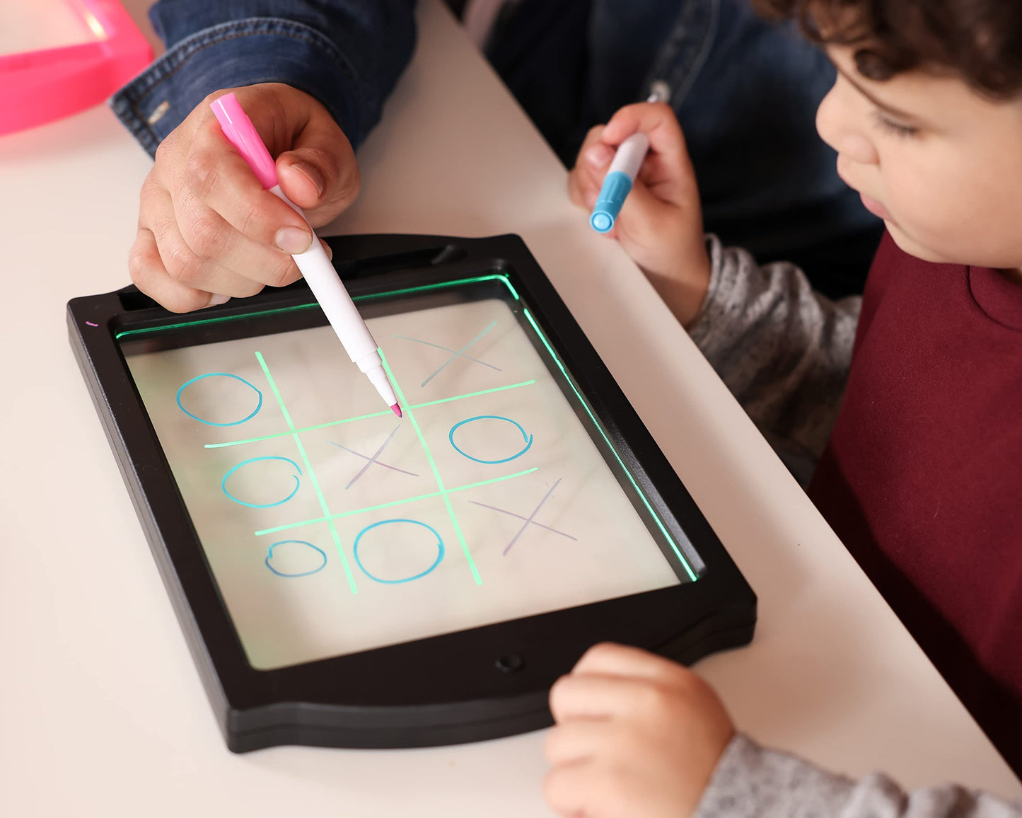 Marvin's Magic Neon Glow Craft Kit - Light Up Tracing Pad for Kids - Black Glow Art Board - Model MMG 009/B