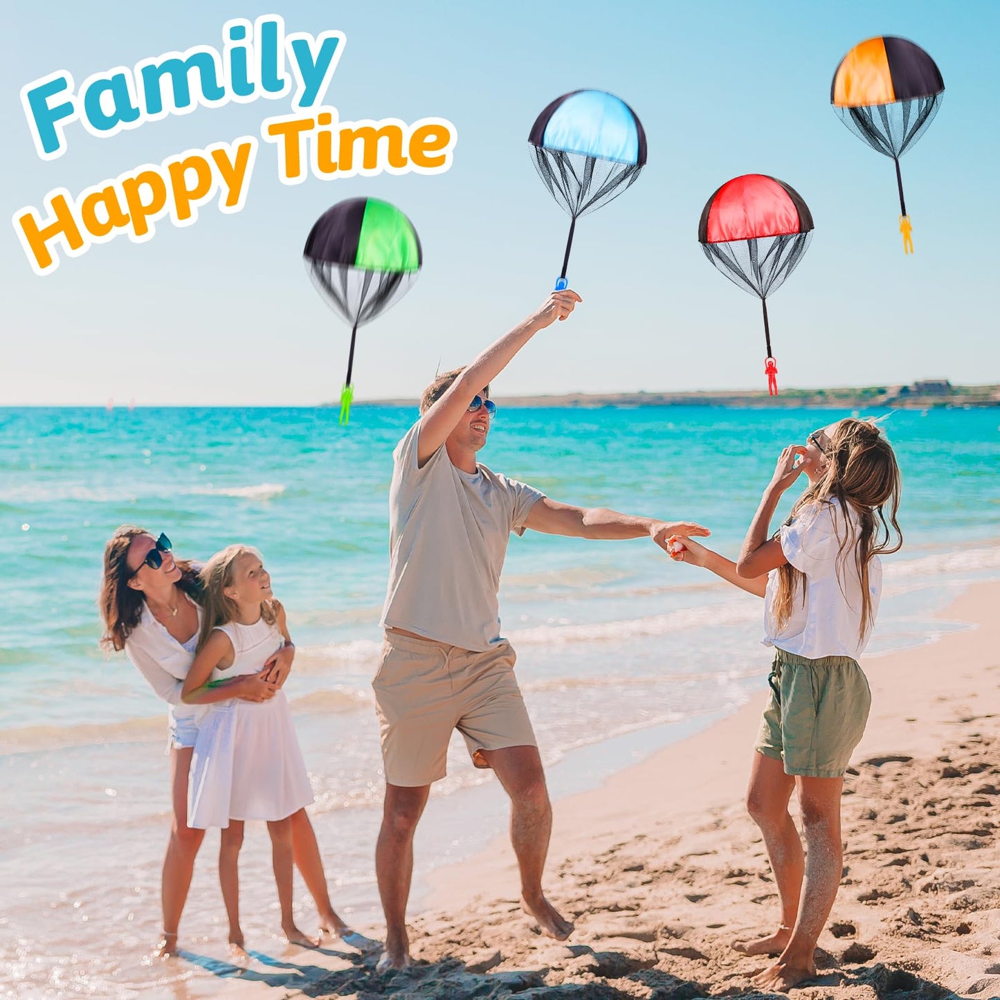 Yeeeasy 4 Pcs Parachute Toys For Kids 1 2 3 4 5 6 7 8 9 Year Old Boys And Girls Gifts Outdoor Flying Toys For Toddler Coolest Gi