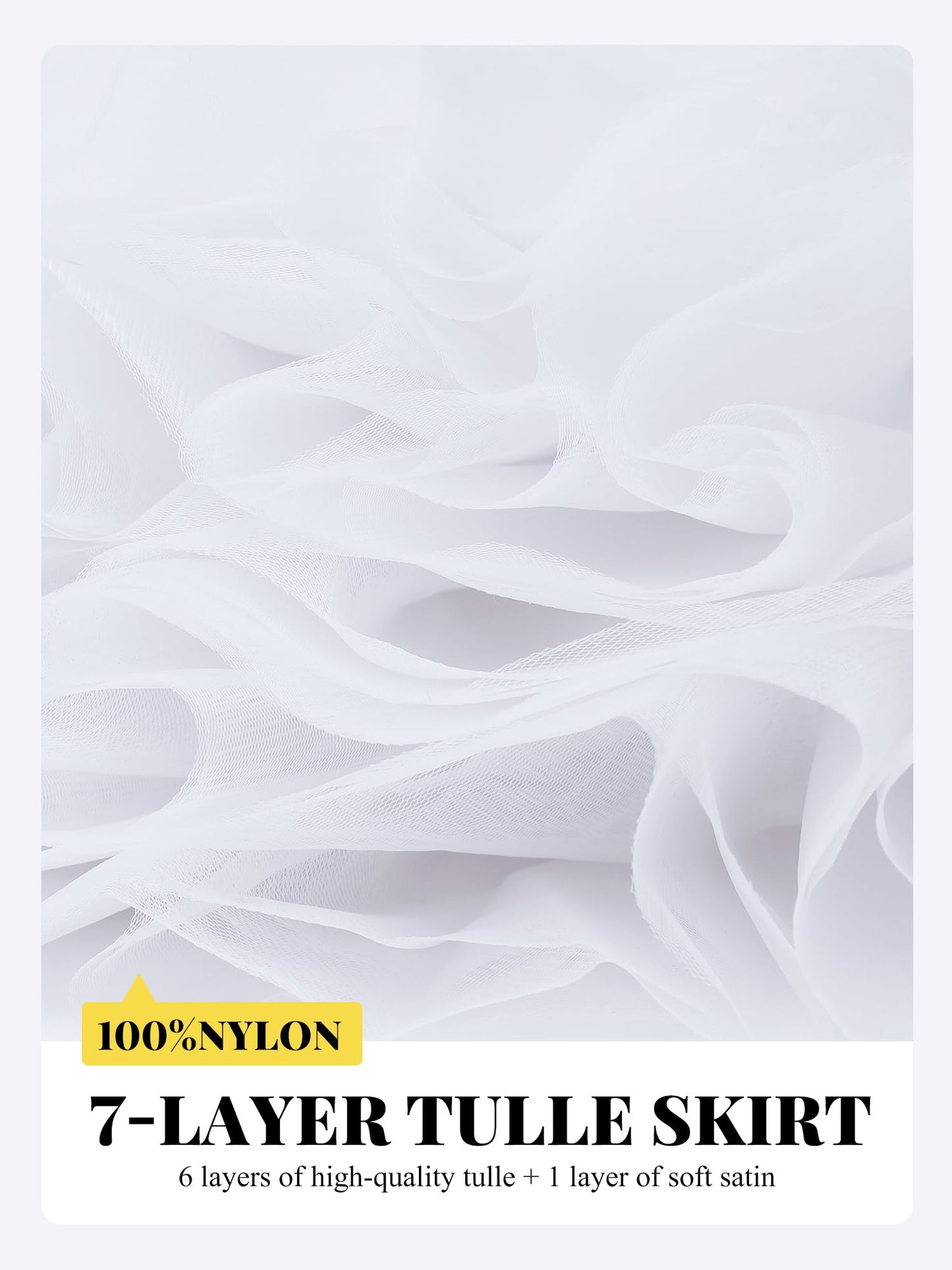 Dgshirldjo 7 Layers Girls Tutu Skirt, Tulle Princess Tutu Skirts For Toddler Girls 3-10 Years Birthday/Daily Wear/Costume (Us, A