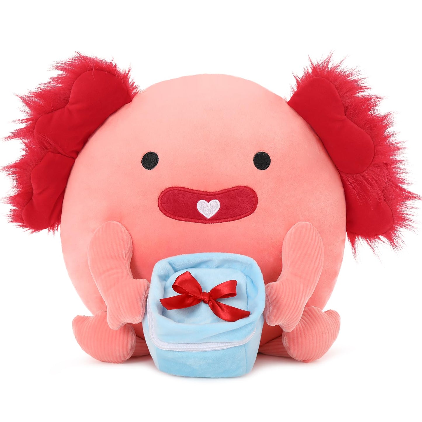 Beniny Original 14-Inch Cynthia The Pink Axolotl - Soft & Squishy Axolotl Stuffed Animal Toy - Gift For Girls,Boys