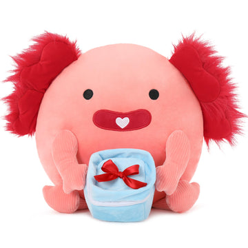 Beniny Original 14-Inch Cynthia The Pink Axolotl - Soft & Squishy Axolotl Stuffed Animal Toy - Gift For Girls,Boys