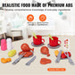 Vevor 28 Pcs Bbq Grill Playset, Kids Toys Kitchen Playset With Sound & Light, Little Chef Play, Interactive Grill Play Food Cook