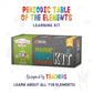Merka Periodic Table For Kids Table Periodic Table Gifts Learning And Educational Toys Chemistry And Science Education Set With 4 Posters 118 Flashcards And Practice Book With Exercises And Puzzles