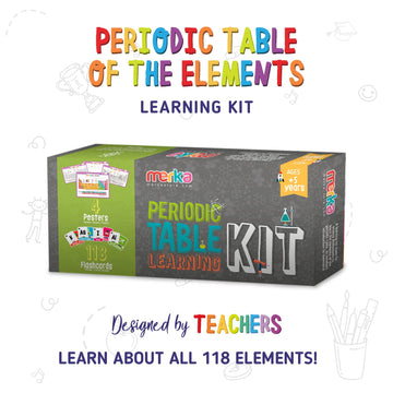 Merka Periodic Table For Kids Table Periodic Table Gifts Learning And Educational Toys Chemistry And Science Education Set With 4 Posters 118 Flashcards And Practice Book With Exercises And Puzzles