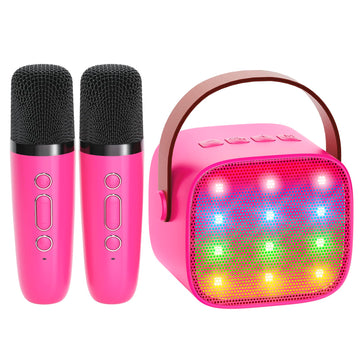Yll Karaoke Machine For Kids Toys, Portable Bluetooth Speaker With 2 Wireless Microphones, Birthday Gifts For Girls 4, 5, 6, 7, 