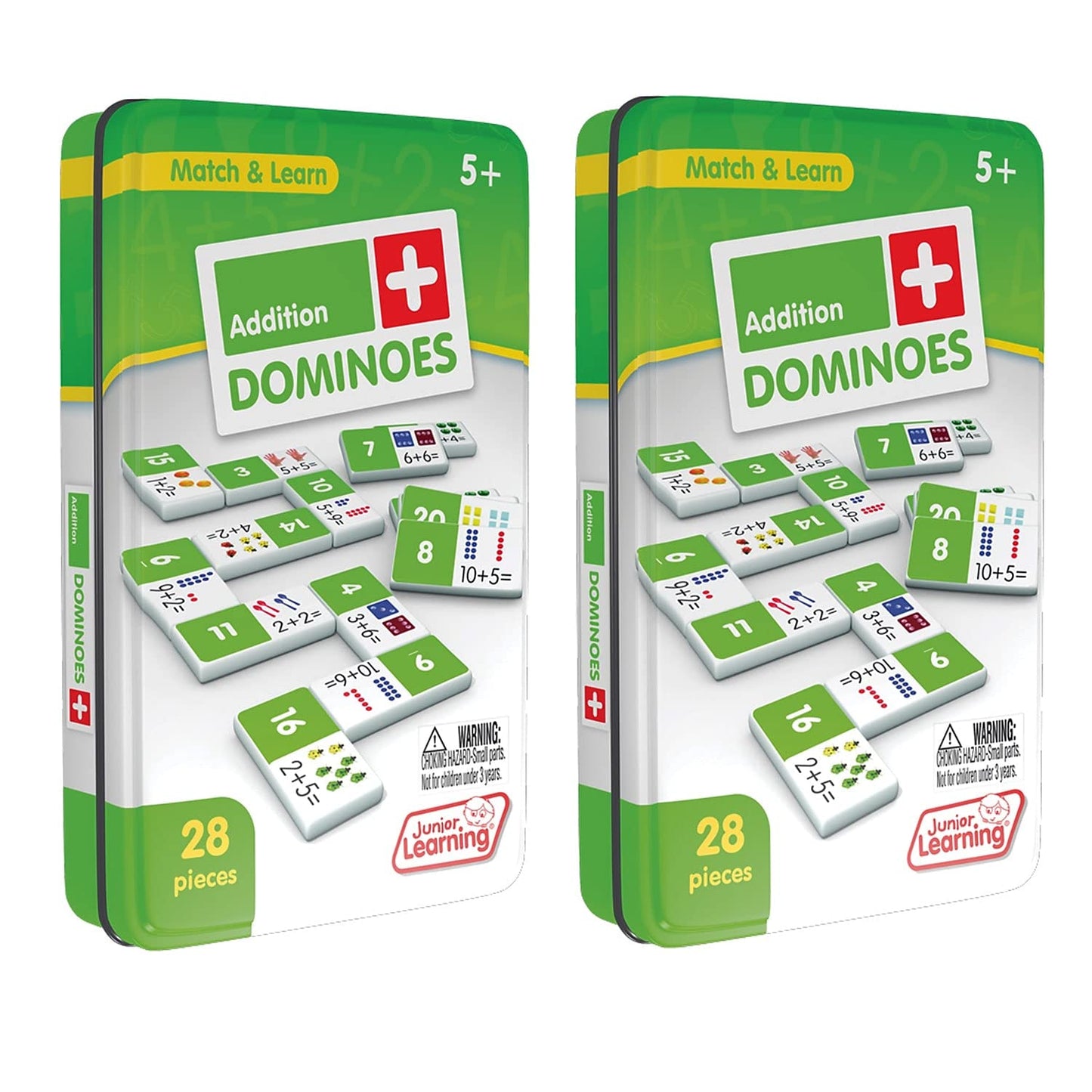 Junior Learning Jrl481-2 Addition Dominoes - 2 Each