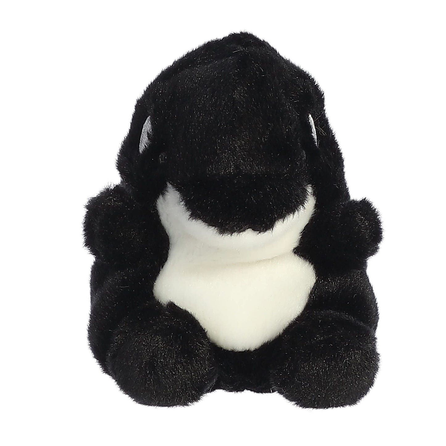 Aurora Adorable Palm Pals Juneau Orca Stuffed Animal - Pocket-Sized Play - Collectable Fun - Black 5 Inches
