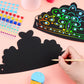 110 Pcs Paper Crafts Crowns Bulk Set Scratch DIY Paper Crowns with Rainbow Crown Headband Hats Wooden Styluses Craft Elastic Ban