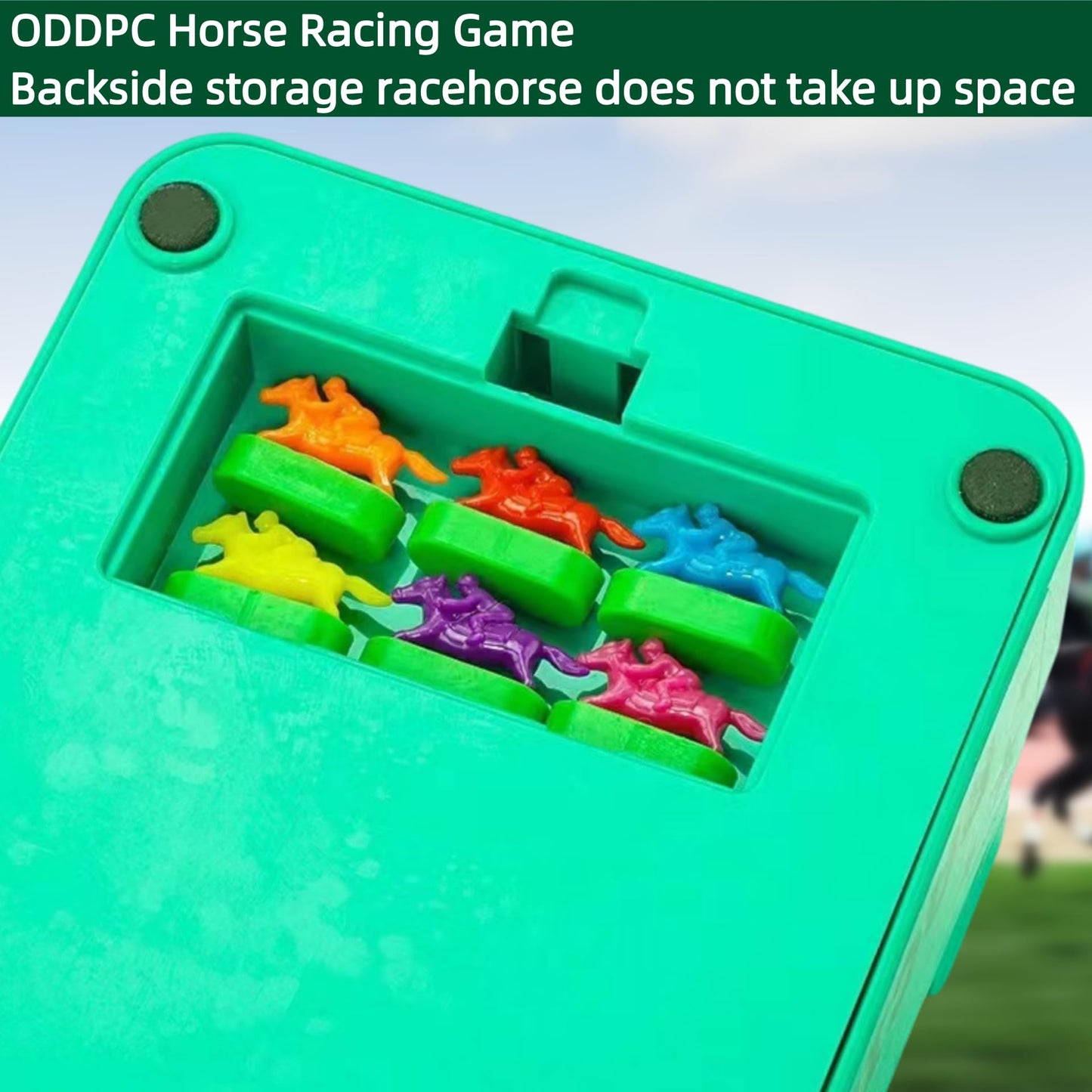 Electronic Horse Race Board Game, Horse Racing Table Games, Desktop Derby 6-Horse Racing Game,Portable Family Party Entertainmen