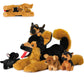 MaoGoLan 5Pcs German Shepherd Dog Stuffed Animals with 4 Babies Inside 20  Realistic Giant Dog Puppy Plush Toys  Soft and Cuddly Stuffed German Shepherd Dog Playment for Kids Girls Boys Puppy Lover
