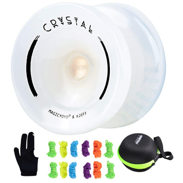 Magicyoyo K2 Responsive Yoyo For Kids - Beginner Yo-Yo With Glove, Storage Bag, 12 Strings - Snow White