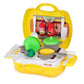 Webby Kitchen Play Set with Foldable Suitcase, Game Toy Kit, Compact Kitchen Accessories Pretend Play for 3 + year Kids, Kitchen