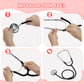 ERDOGLY Kids Stethoscope, Real Working Nursing Stethoscope for Kids, Doctor Game Toy for Boys, Girls Doctor Nurse Cosplay Costum