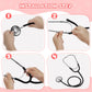 Erdogly Kids Stethoscope, Real Working Nursing Stethoscope For Kids, Doctor Game Toy For Toddler, Boys Girls Doctor Nurse Cospla