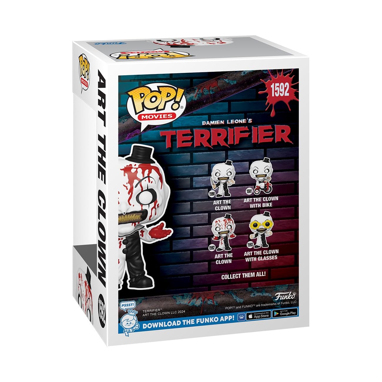 Funko Pop! Movies: Terrifier 2 - Art The Clown - Bloody - Collectable Vinyl Figure - Gift Idea - Official Merchandise - For Kids