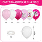 Cowgirl Balloons, 12 Inch Western Cowgirl Party Decorations Hot Pink Pastel Pink White Cow Party Balloons Cowgirl Print Balloons