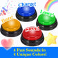 4-Pack Buzzers For Trivia Games: Game Show Buzzers Buttons, Answer Buzzers For Classroom, Game Buzzers With Lights And Sound Gre