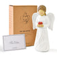 Jingihe Angel Figurines For Women, Guardian Angel Statue, Resin Angels Figurines, Sonny Holding A Heart Angels Statue For Retirement Memorial Mom Nurse Birthday Christmas Sympathy Gifts And Home Decor