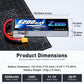 Zeee 3S Lipo Battery 5200mAh 120C 11.1V RC Soft Pack Battery with XT60 Connector for RC Car Truck Airplane Helicopter Plane Quad