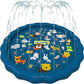 Splashez 3-In-1 Splash Pad, Sprinkler For Kids & Baby Pool For Learning – Toddler Sprinkler Pool, 60’’ Outside Water Toys – “From A To Z” Outdoor Play Mat For Babies & Toddlers