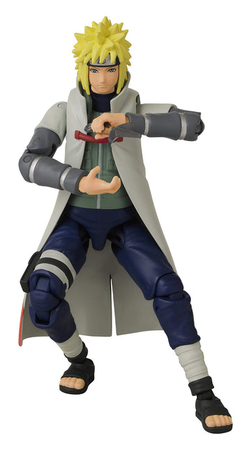 Bandai Anime Heroes Naruto Action Figure Namikaze Minato | 17Cm Namikaze Minato Figure With Extra Hands And Accessories | Naruto Shippuden Anime Figure Action Figures For Boys And Girls