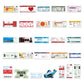 Airline Ticket Sticker Pack Of 52 Boarding Pass Stickers Air Ticket Decals For Laptops Hydro Flasks Water Bottles Luggage Helmet