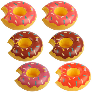 Kleeblatt Pool Drink Floaties, Doughnut Inflatable Drink Holders Floating Cup Holders Drink Floats For Pool Party