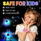 SCIONE 24 Pack LED Light Up Fidget Spinner Bracelets - Glow in the Dark Eco-Friendly Party Favors for Kids 4-12, Birthday Gifts