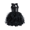 Black Tutu Dress for Girls Sequin Tulle Dress for Birthday Party Wedding Dancing 6T