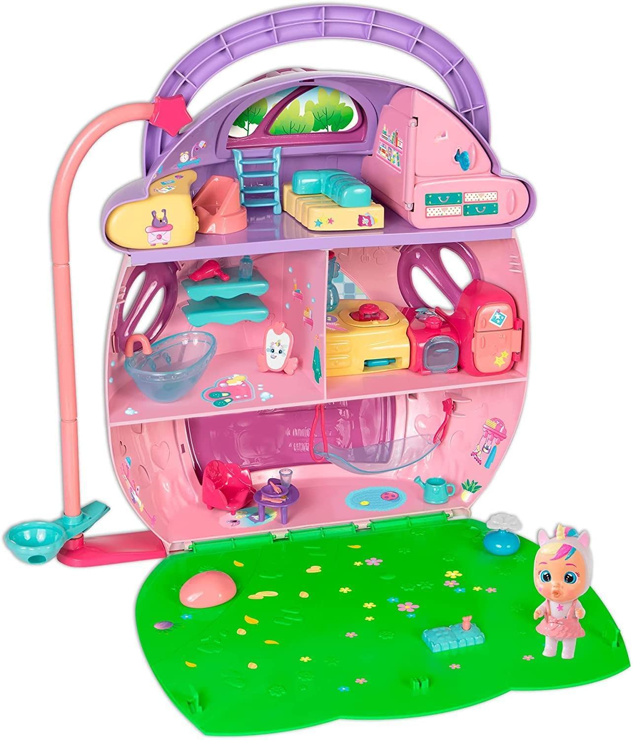 Cry Babies Magic Tears Dreamy's Mega House - 3 Stories  25+ Accessories  limited availability Doll  Lights and Sounds
