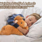Music Highland Cow Brown Stuffed Animals For Kids, Farm Cow Plush Toy For Anxiety With Mooing Sound, Soft Cuddly Plushie Toys Gi