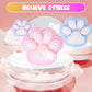 3pcs Big Squishy Cat Paw Squishy Toy,5 Inches Big FuFu cat Squeeze Paw,Cute Soft Squeeze Fidget Toys Squeeze Toys for Stress Rel