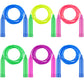 Elcoho 6 Pack Colorful Kids Jump Rope Set Adjustable Plastic Kids Jump Rope Great Party Favor Skipping Rope Outdoor Jump Ropes Great Party Favor