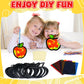 32 Sets Halloween Suncatchers Craft Kit DIY Window Stained Glass Effect Ghost Spider Skull Pumpkin Paper Crafts Home School Clas