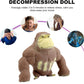 Gorilla Glue-Sand Filled Rubber Soft Decompression Doll, Animal High-Elastic Stretchable, Squishy Monkey, Decompression Toy For