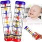 Rainmaker Baby Rain Stick Toys For Kids: 8 Inch Rainstick Sensory Rattle Toys For Babies,Shaker Rainfall Tubes Musical Instrument -Red