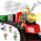 Kukufun Electric Train Set For Kids, 43 Pcs Classic Train Toys Sets For Boys Girls Steam Locomotive Engine, Lights & Sound, Trac