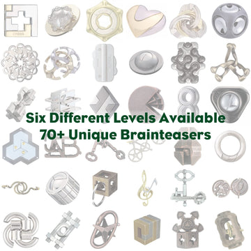 Bepuzzled |Box Hanayama Metal Brainteaser Puzzle Mensa Rated Level 2, For Ages 12 And Up