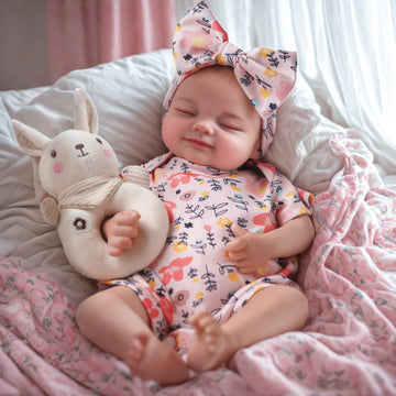 Babeside Lifelike Reborn Baby Dolls - Skylar, 17-Inch Real Baby Feeling Realistic-Newborn Sweet Smile Sleeping Dolls Real Life Baby Doll Girl With Gift Box For Cuddling, Role Playing And Collection