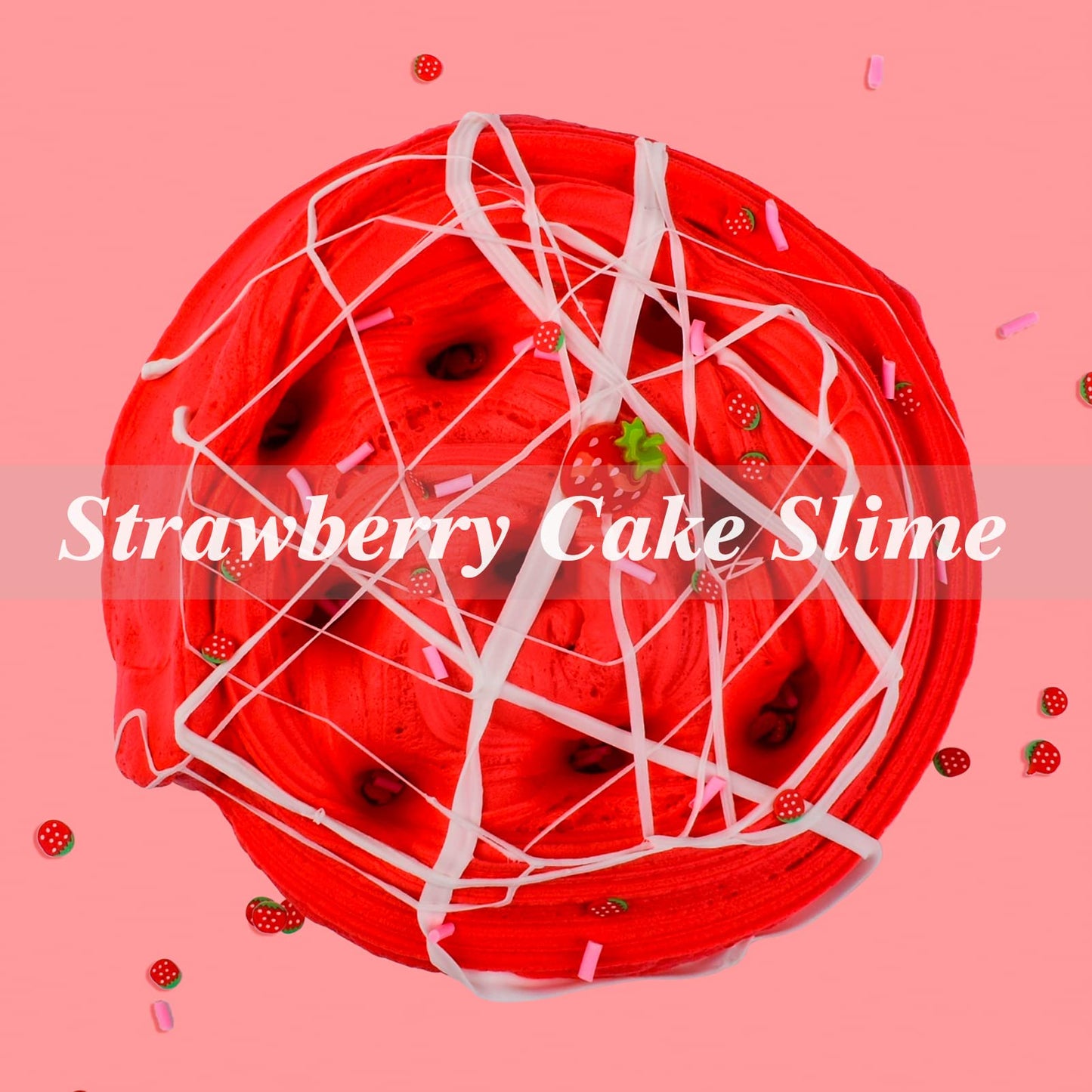 CIOAIWAE Butter Slime Kit Strawberry Slime Super Soft and Non-Sticky  Party Favors Slime Toys for Girls Boys (7oz 200ML)